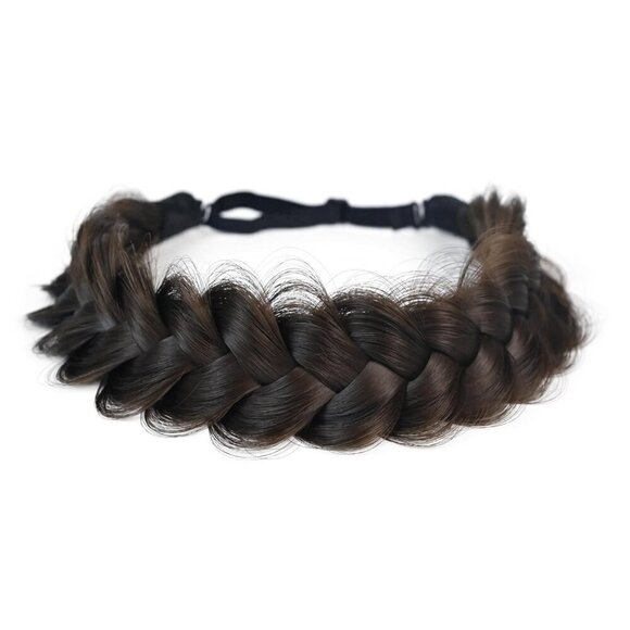 Synthetic Hair Braided Headband Fluffy Wide Strands Wedding Beauty Accessory main image 2